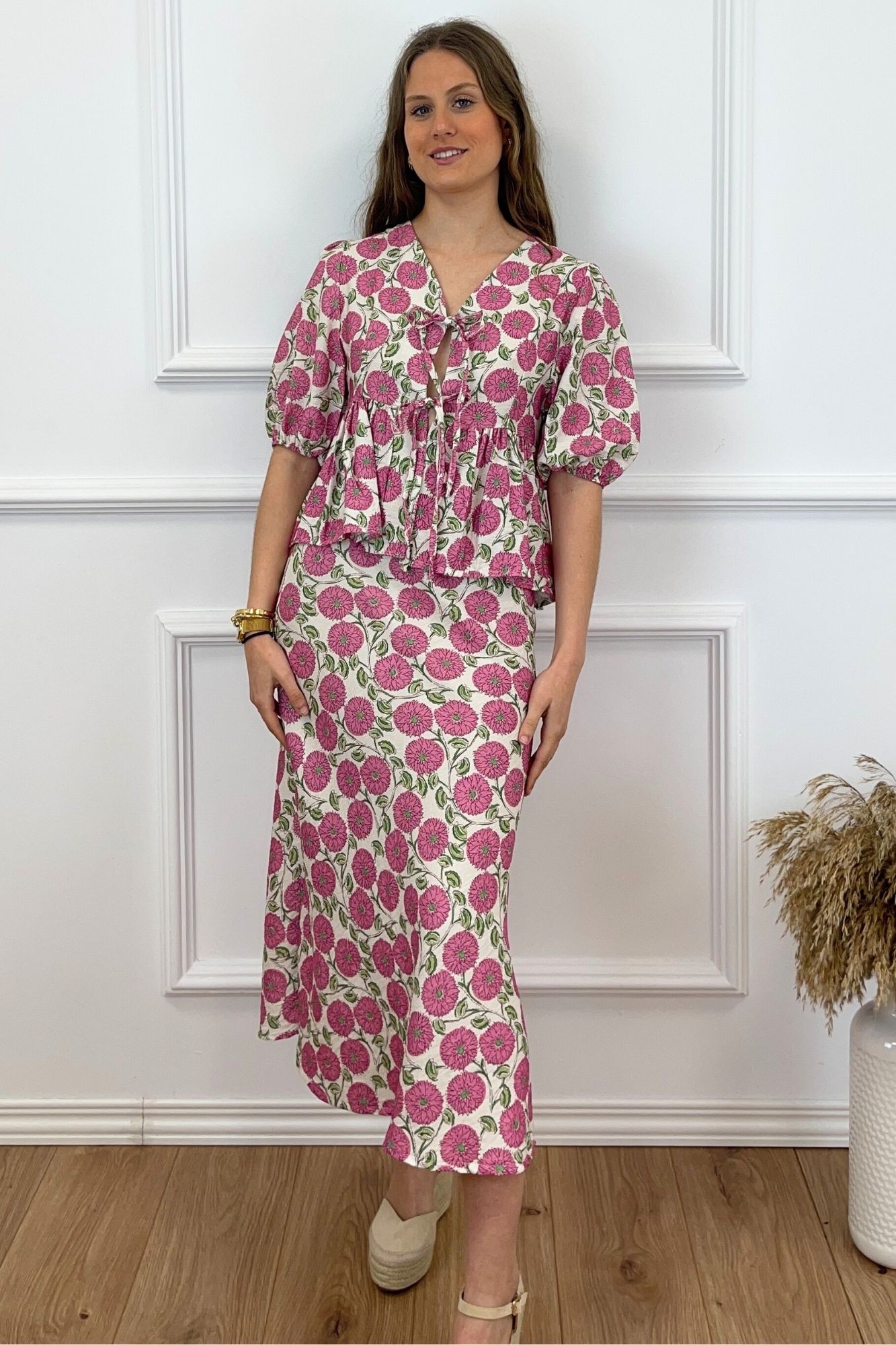 copy of CONJUNTO ESTAMPADO GEOMÉTRICO - NARANJA