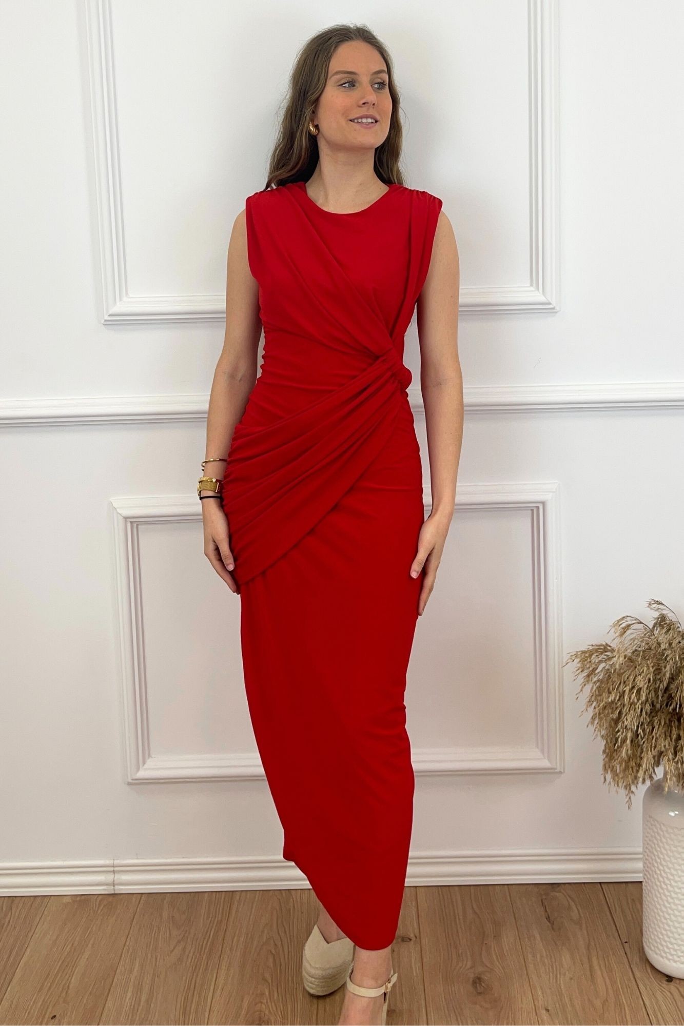 VESTIDO CRUZADO ROJO