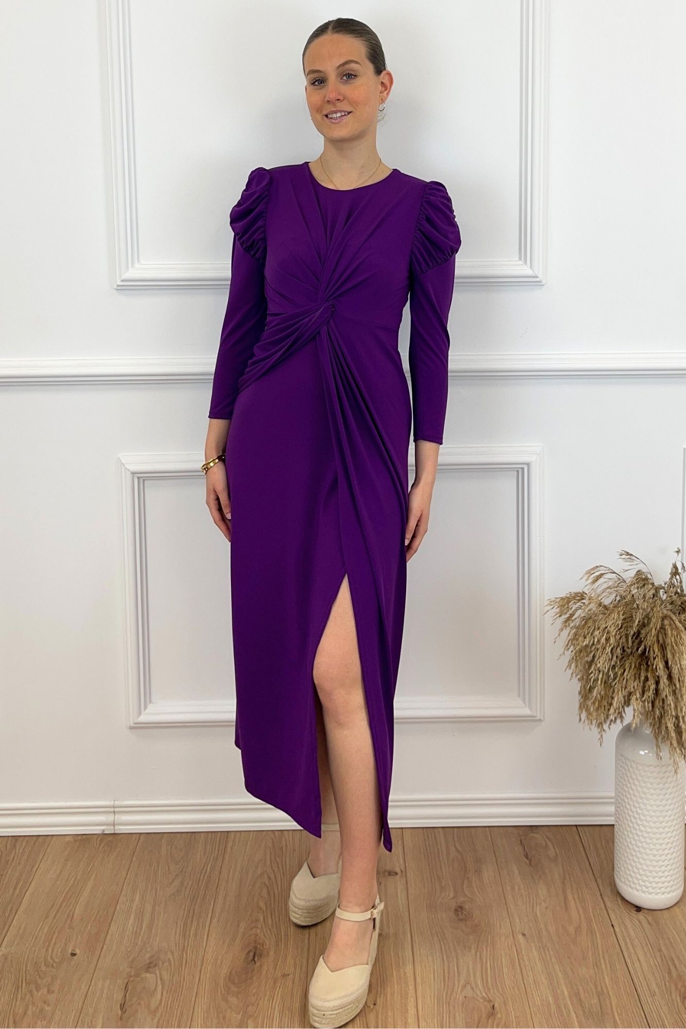 copy of VESTIDO FRUNCIDO TERCIOPELO SHINE - NEGRO