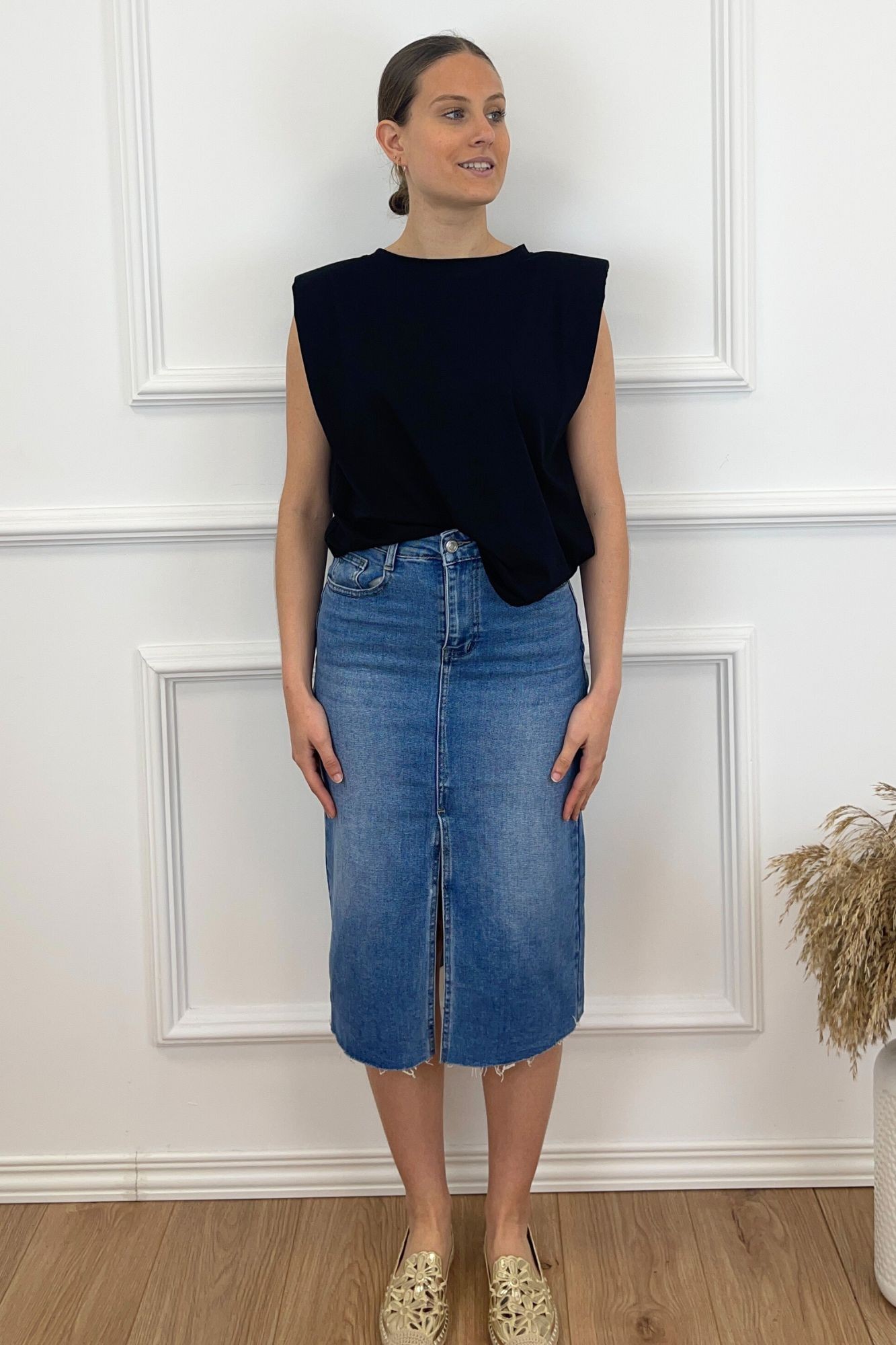 copy of FALDA MIDI ABERTURA - DENIM