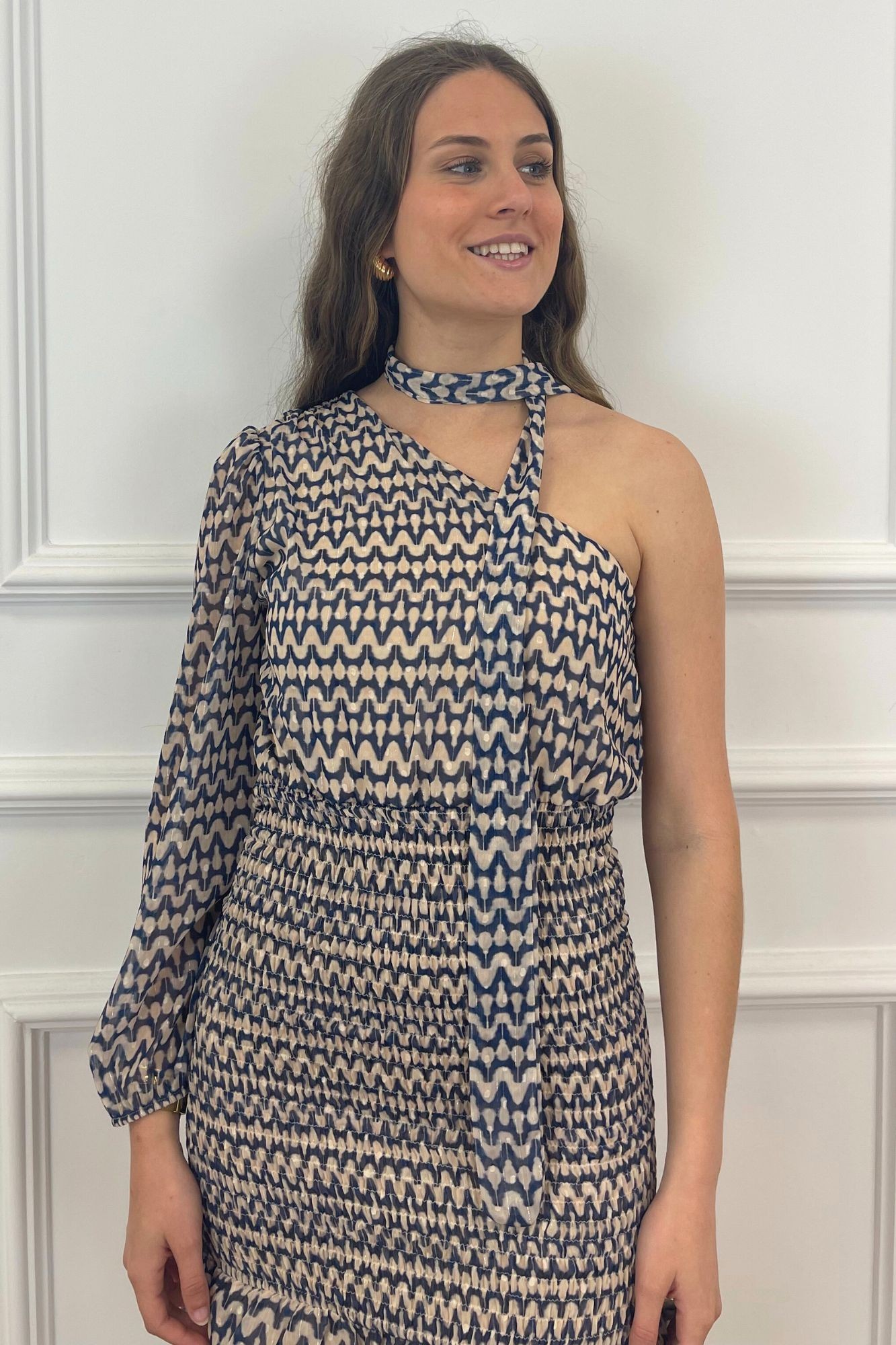 copy of VESTIDO FRUNCIDO TERCIOPELO SHINE - NEGRO