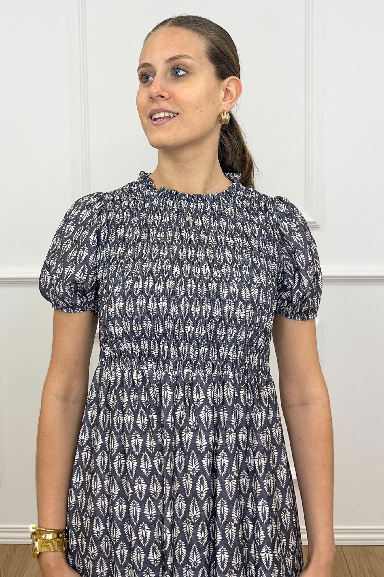 copy of VESTIDO DRAPEADO VOLANTE - FRESA