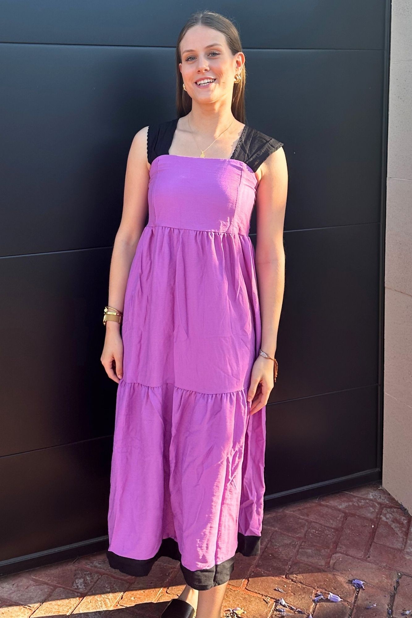 copy of VESTIDO DRAPEADO VOLANTE - FRESA