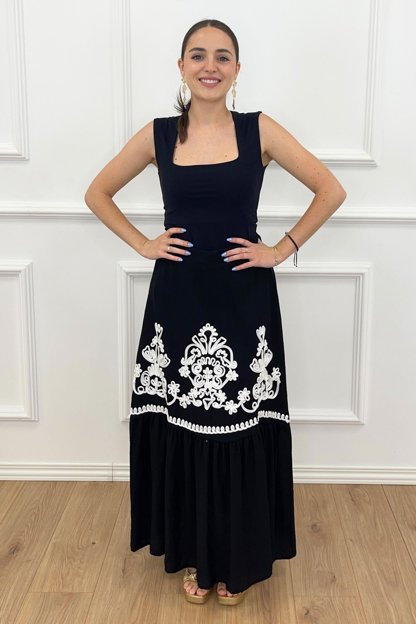 MAXI FALDA IBIZA NEGRA