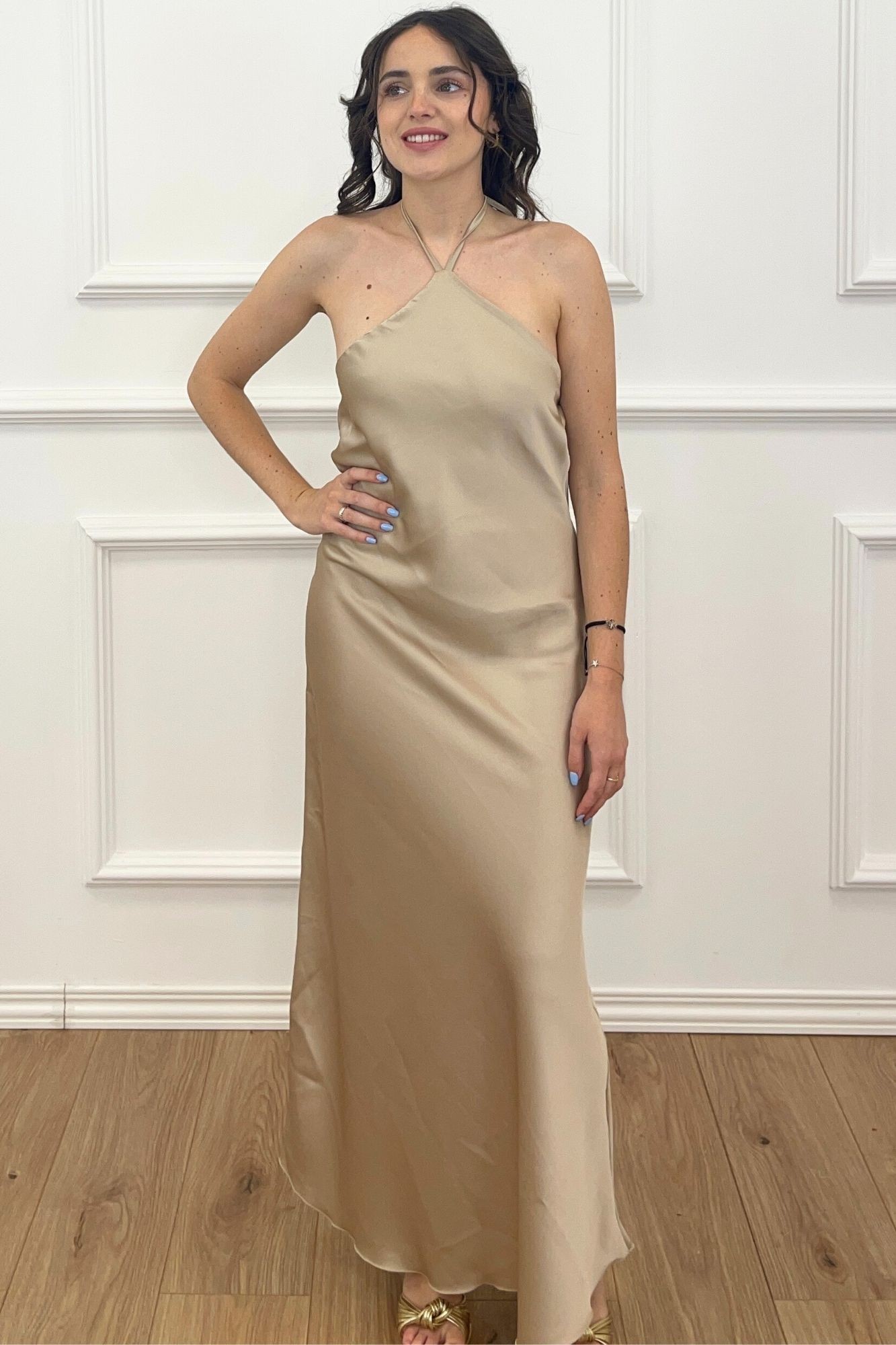 copy of VESTIDO DRAPEADO VOLANTE - FRESA