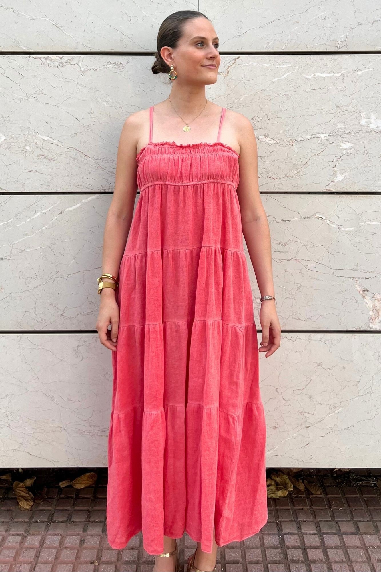 VESTIDO FORMENTERA CORAL