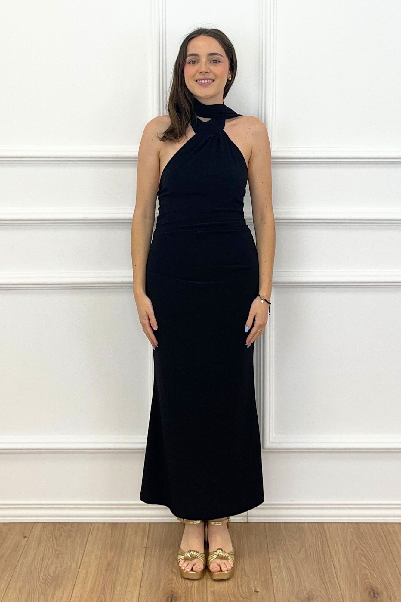 copy of VESTIDO DRAPEADO VOLANTE - FRESA