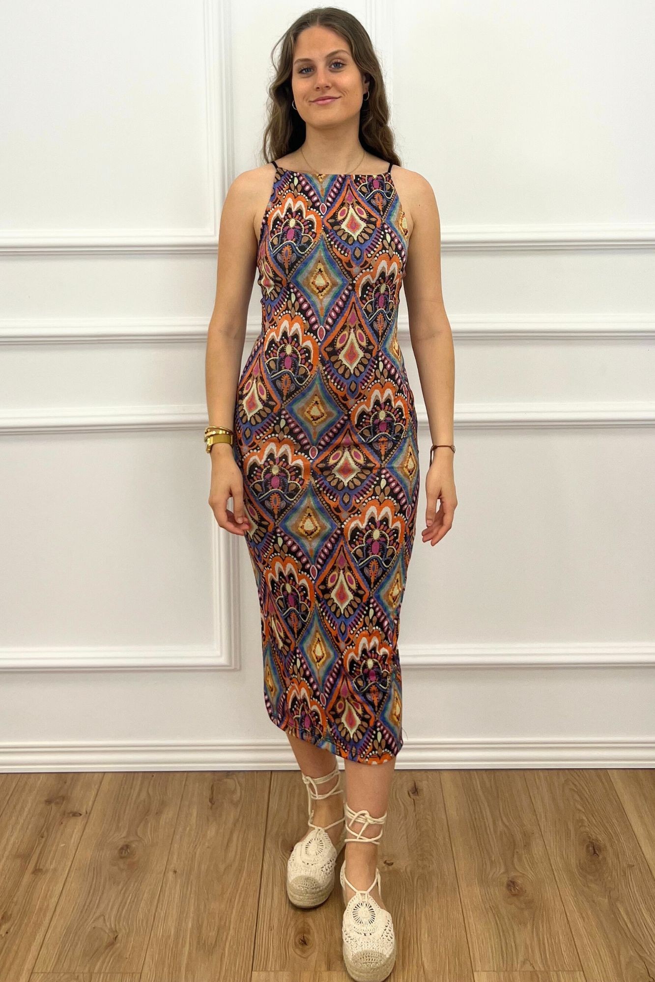 copy of VESTIDO DRAPEADO VOLANTE - FRESA