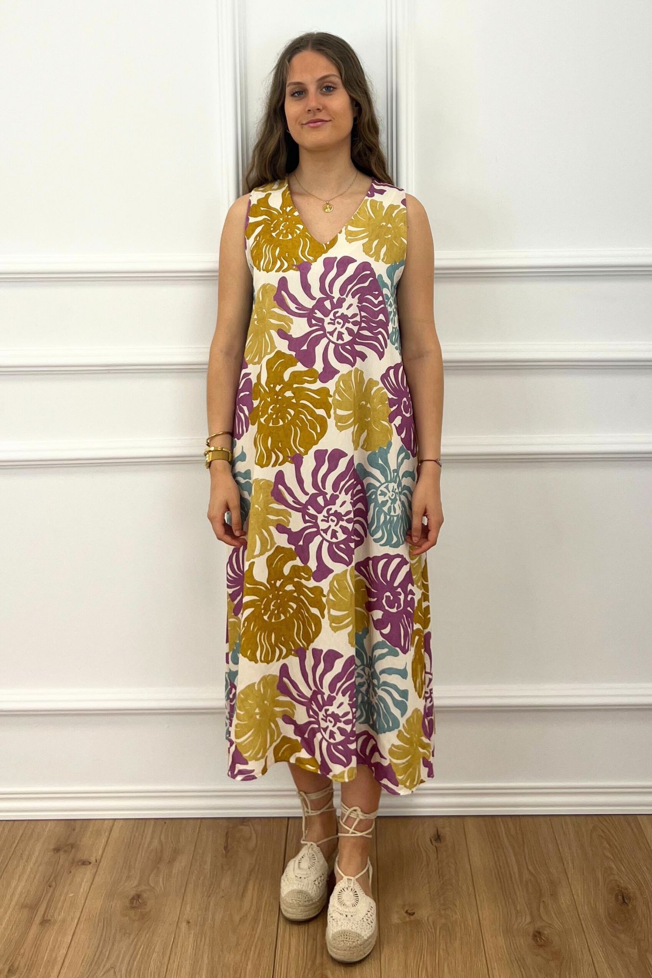 copy of VESTIDO DRAPEADO VOLANTE - FRESA