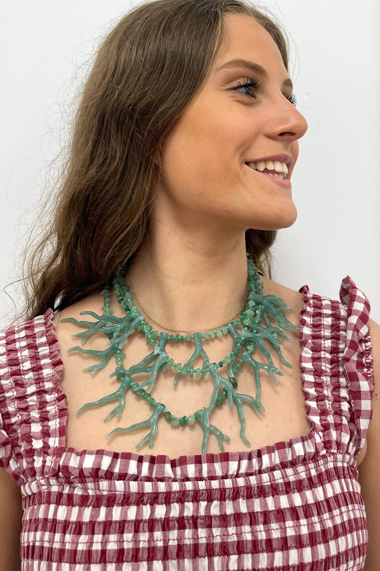 COLLAR CORAL VERDE AGUA