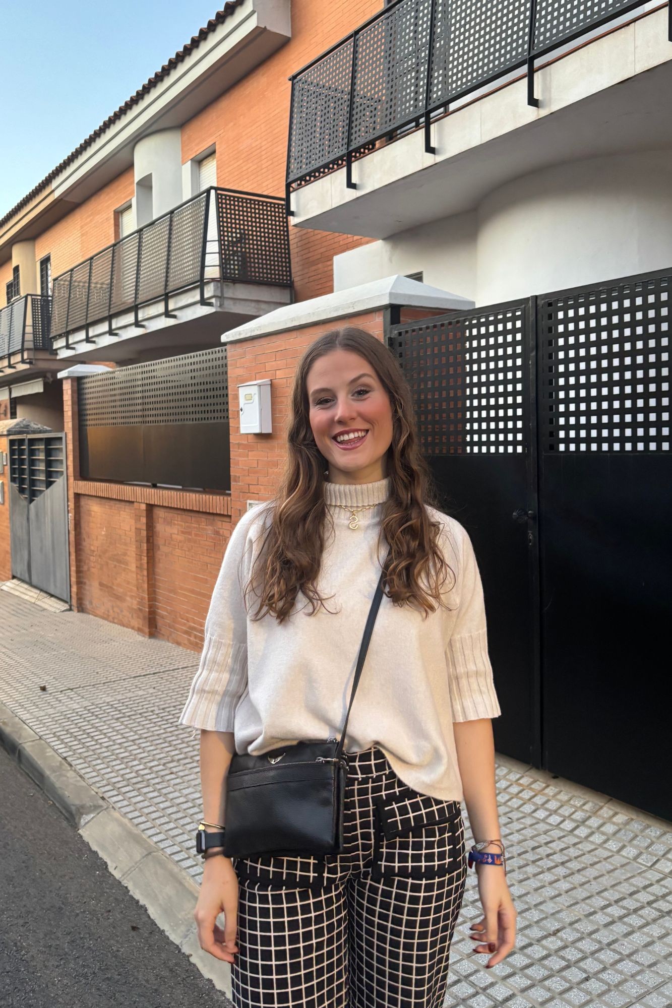 PANTALÓN CUADROS NEGRO