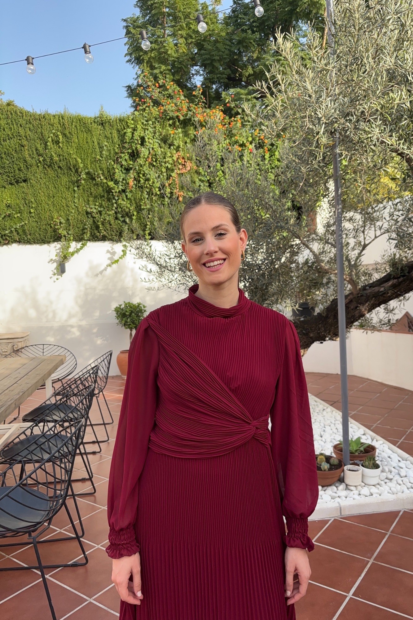 copy of VESTIDO DRAPEADO VOLANTE - FRESA