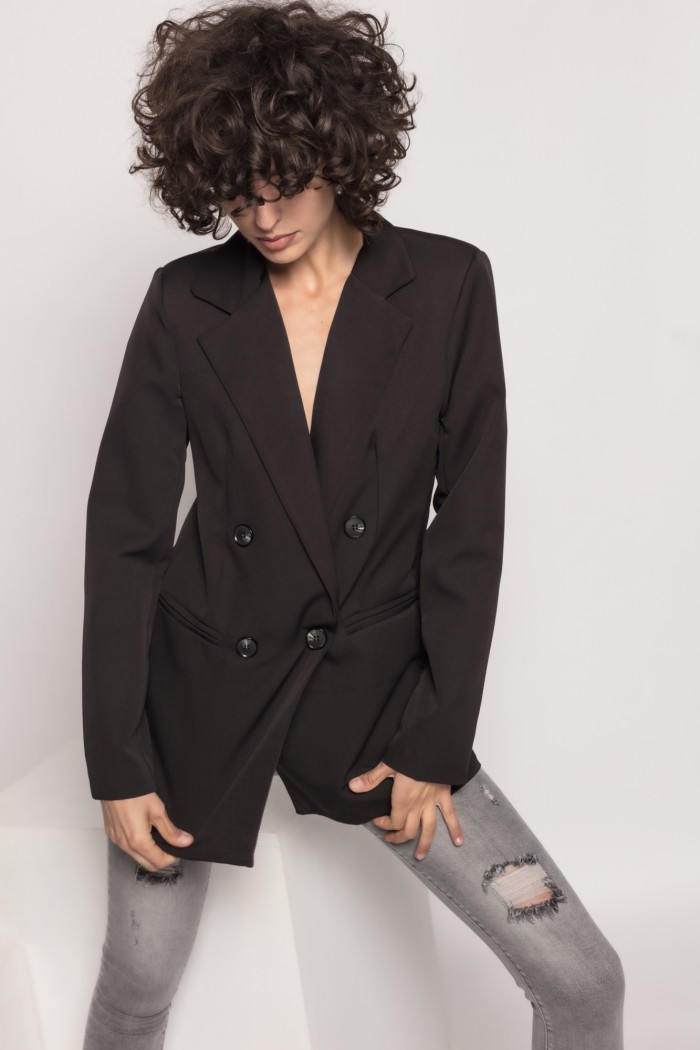 BLAZER ENTALLADA - NEGRO